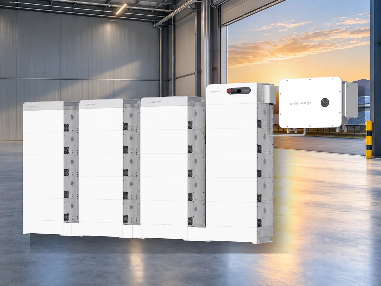 Sigenergy SigenStack para armazenamento industrial
