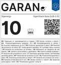 GARAN — SigenStack Base SUB-0.5C — Garantía del fabricante de 10 años