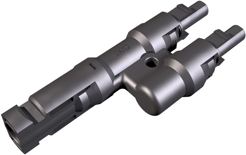 Connector doble MC PV-AZB4 FEMALE (pol negatiu)