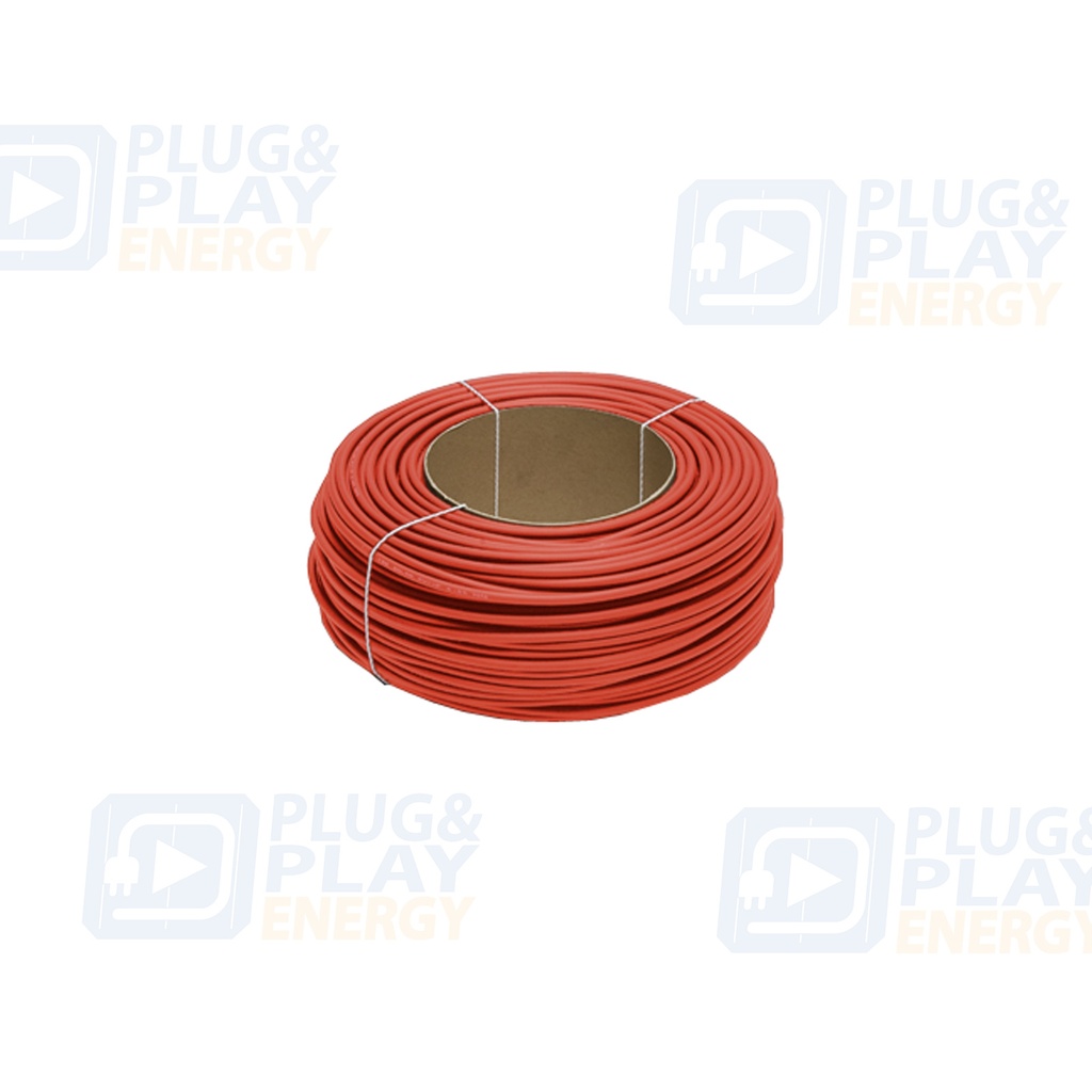 Cable solar rojo 4 mm (100m)