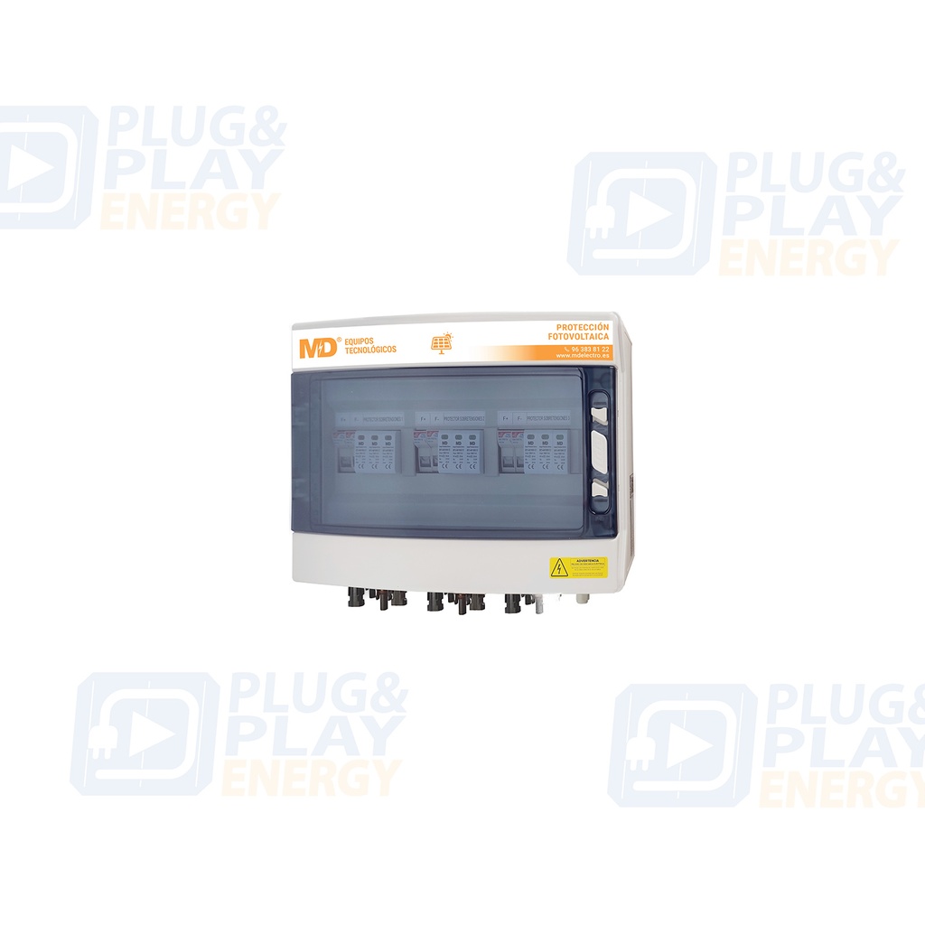 SPF 3/3-40/1000/15 (221) - Cuadro de protección fotovoltaico para 3 entradas + 3 salidas
