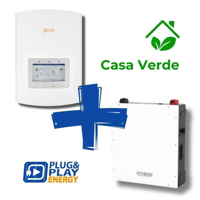 Kit PROMO Casa Verde Solis EH1P6K cu contor și Wifi/Eth + Dyness DL5.0C