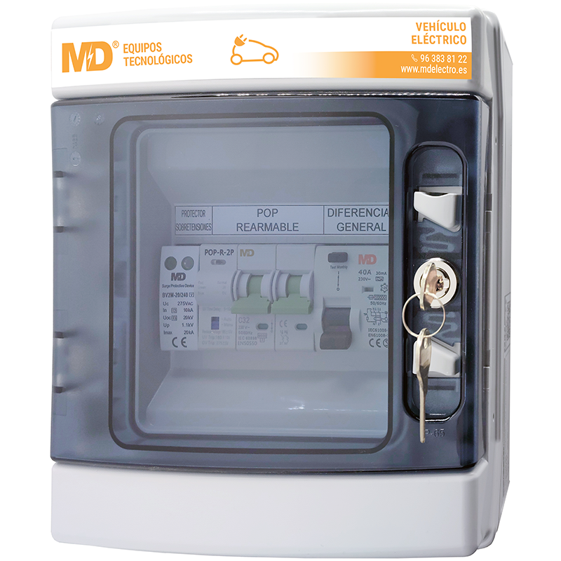 SPVE 2-32/ML (avec Aut. réinitialisable pour chargeurs VE jusqu'à 7,4 kW)