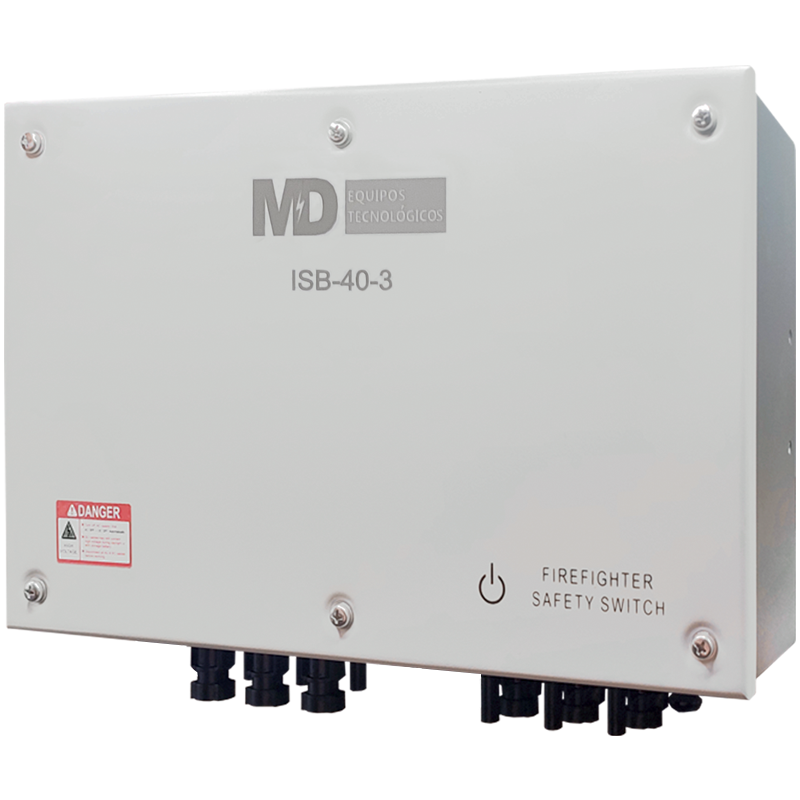 ISB-40-3 - Sistema de Desconexión Bomberos IP65 de 3 strings 1000 /1500vdc 40A . Conectores tipo MC4