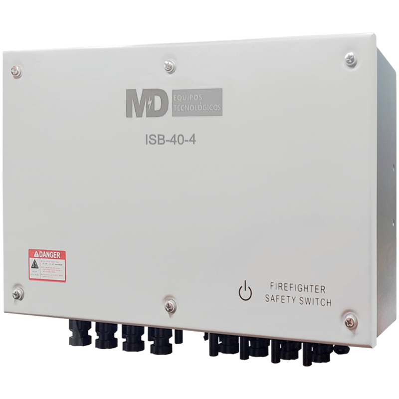 ISB-40-4 - Sistema de Desconexión Bomberos IP65 de 4 strings 1000 /1500vdc 40A . Conectores tipo MC4.