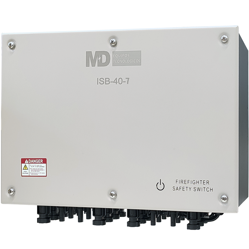 ISB-40-7 - Sistema de Desconexión Bomberos IP65 de 7 strings 1000 / 1500vdc 40A. Conectores tipo MC4.