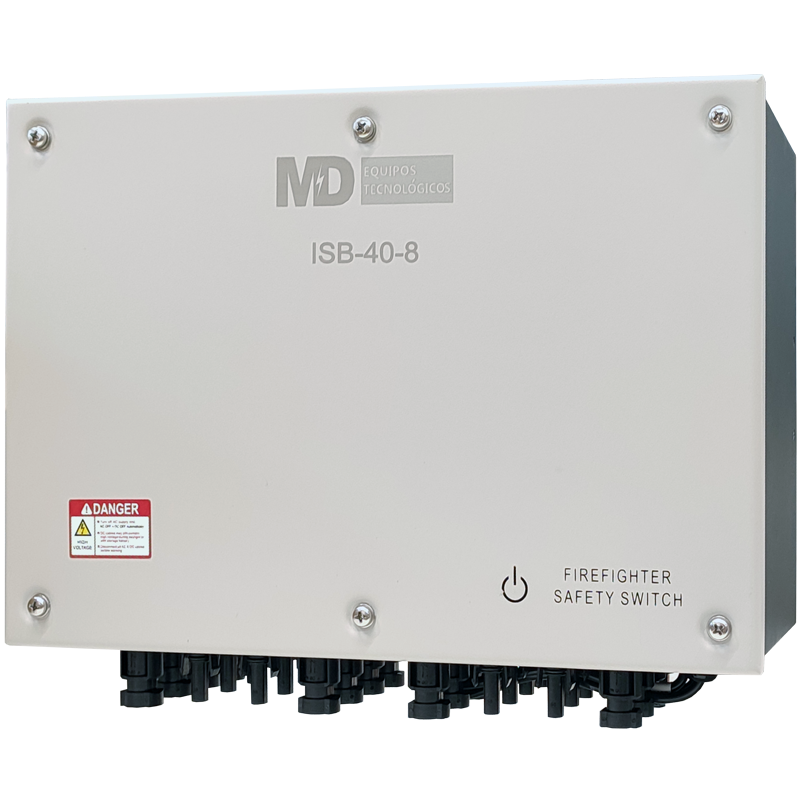 ISB-40-8 - Sistema de Desconexión Bomberos IP65 de 8 strings 1000 / 1500vdc 40A. Conectores tipo MC4.