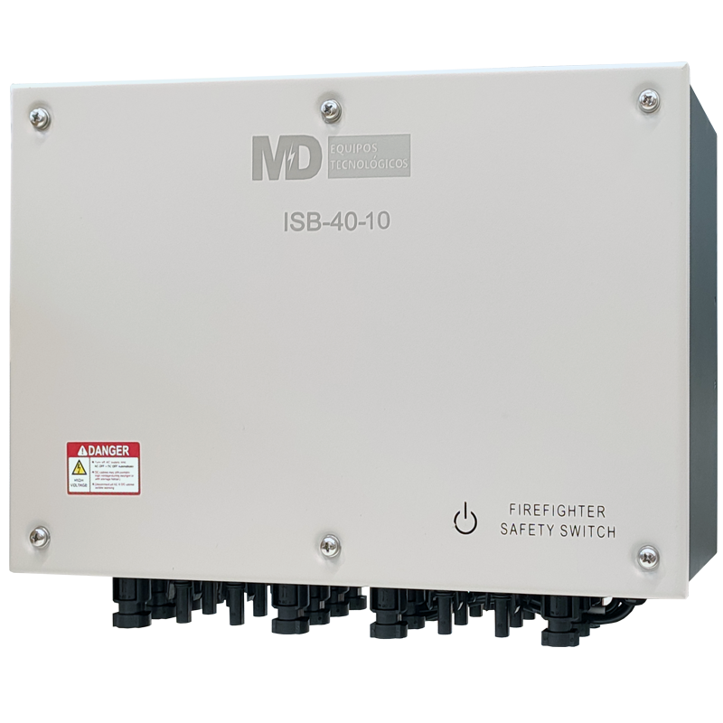 ISB-40-10 - Sistema de Desconexión Bomberos IP65 de 10 strings 1000 / 1500vdc 40A. Conectores tipo MC4. (X00353)