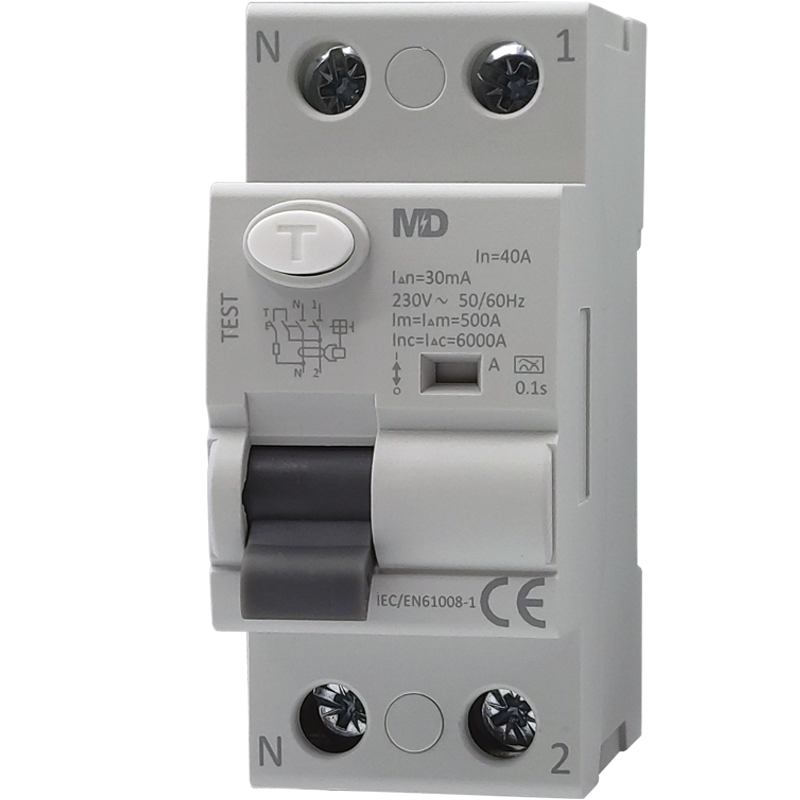 Interrupteur différentiel type B 2P 40A 30mA réinitialisable
