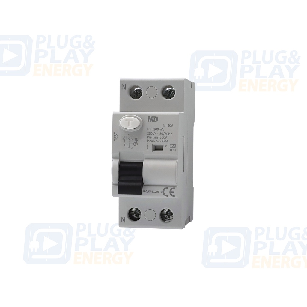 Chave diferencial tipo A 2P 40A 100mA (sugestão de HW)