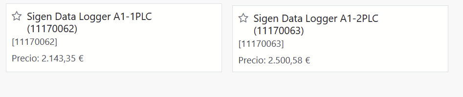 Sigen Data Logger A1-2PLC (11170063)