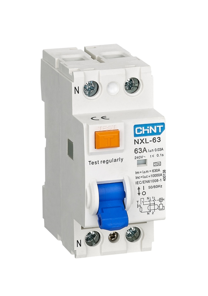 CHINT NXL-63-2-40-30A 399945 Interruptor diferencial serie NXL, 2P 40A 30mA clase A