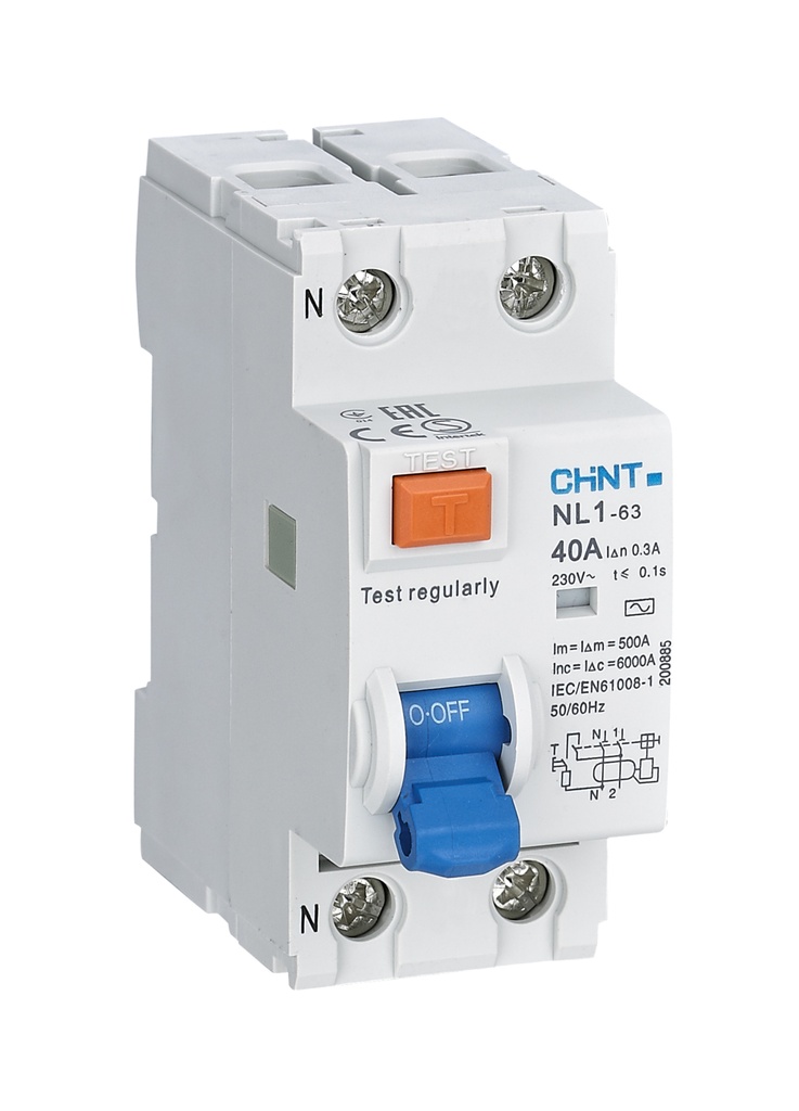 CHINT NL1-2-40-30A 200210 Interruptor  diferencial 2P 40A 30mA clase A 6kA