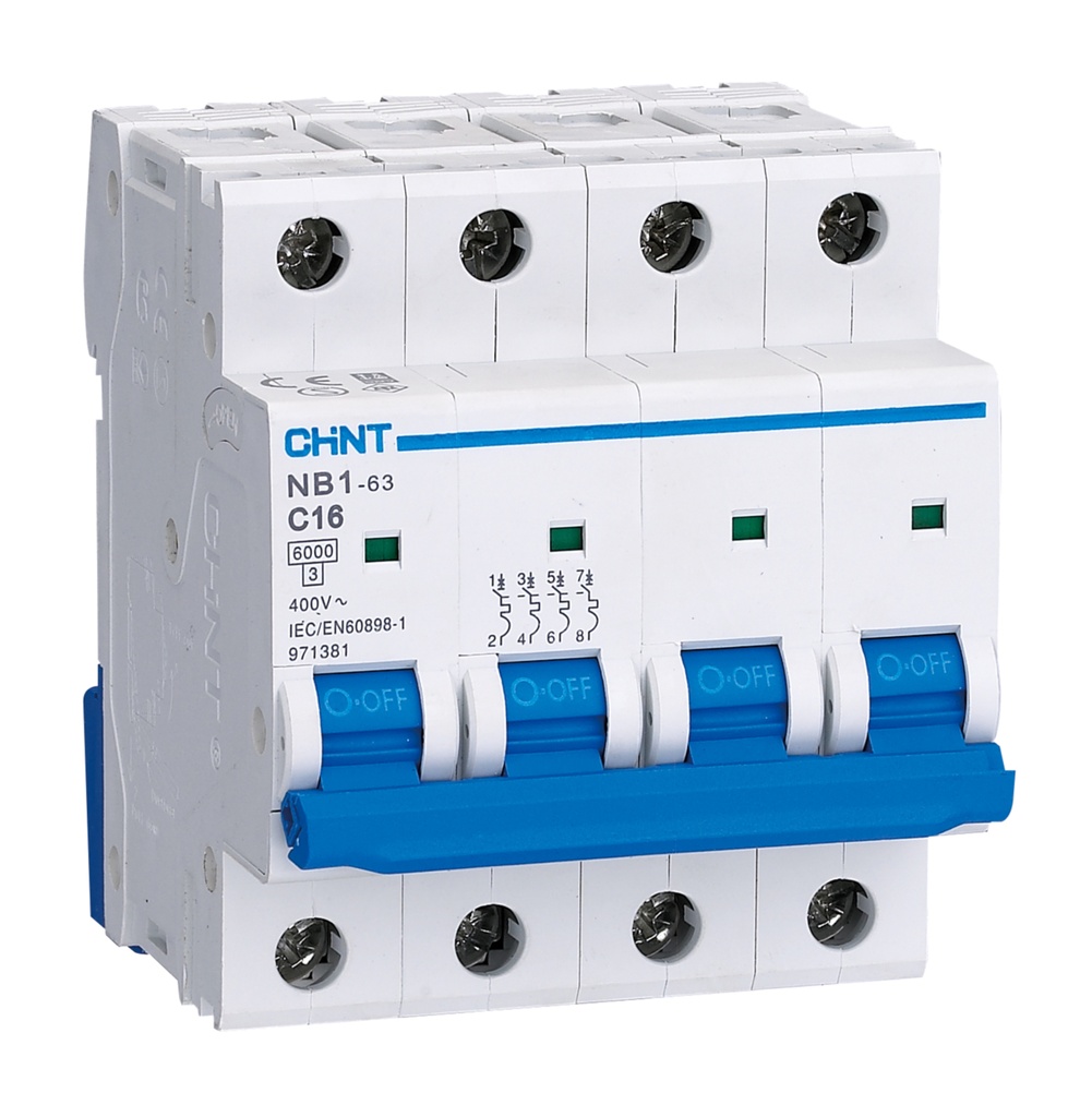 CHINT NB1-4-40C 179749 Interruptor automático 4P 40A C 6kA