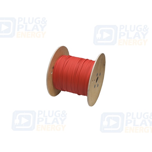 [P&P1332] Red solar cable 4 mm (500m)