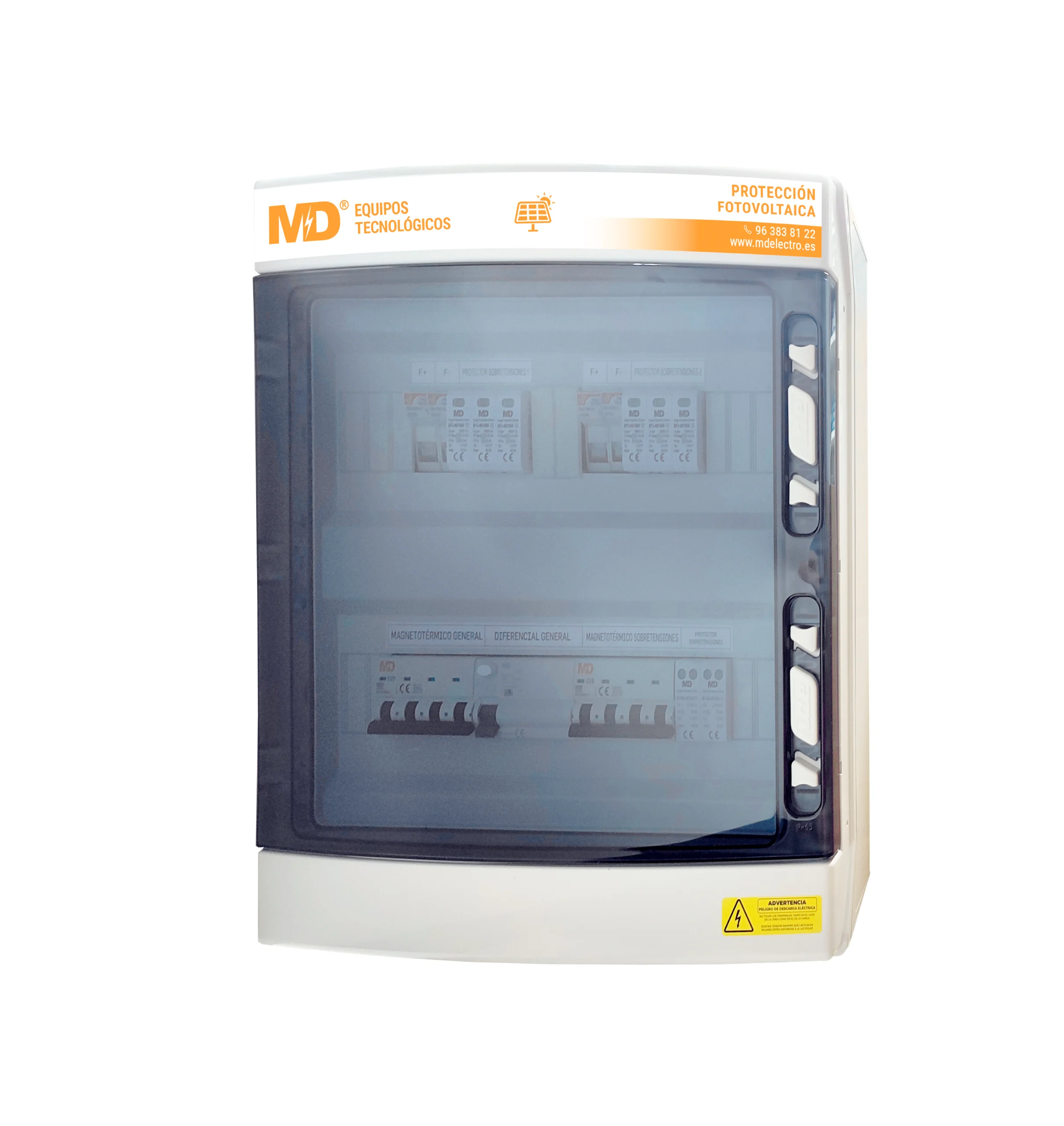 [P&P12710] SPF 8/8-40/1000/15 (221) Cuadro de protección fotovoltaico para 8 entradas + 8 salidas.