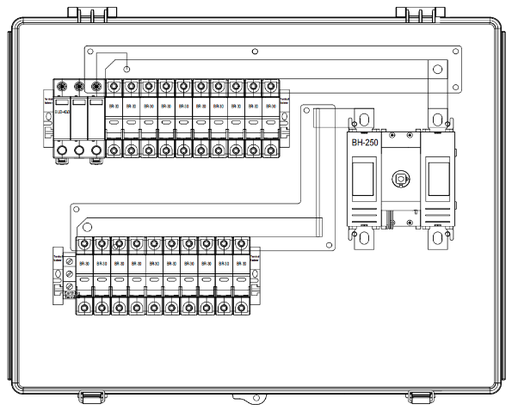 [P&P5101] BHS-10/1 Caixa combinadora i anticombinadora 10 entrades 1 sortida