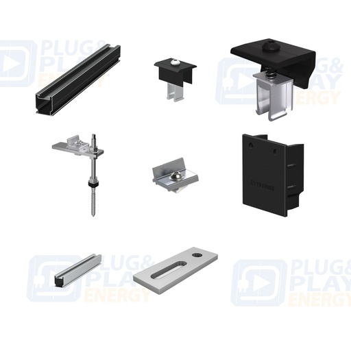[P&P3975] Kit FR 01V4 (4 módulos) preto