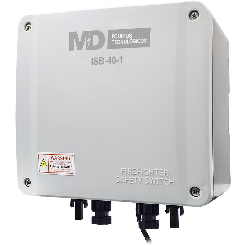 [P&P4157] ISB-40-1 - Sistema de Desconexão Bombeiro IP65 com 1 string 1000/1500vdc 40A. Conectores tipo MC4. (X00441)
