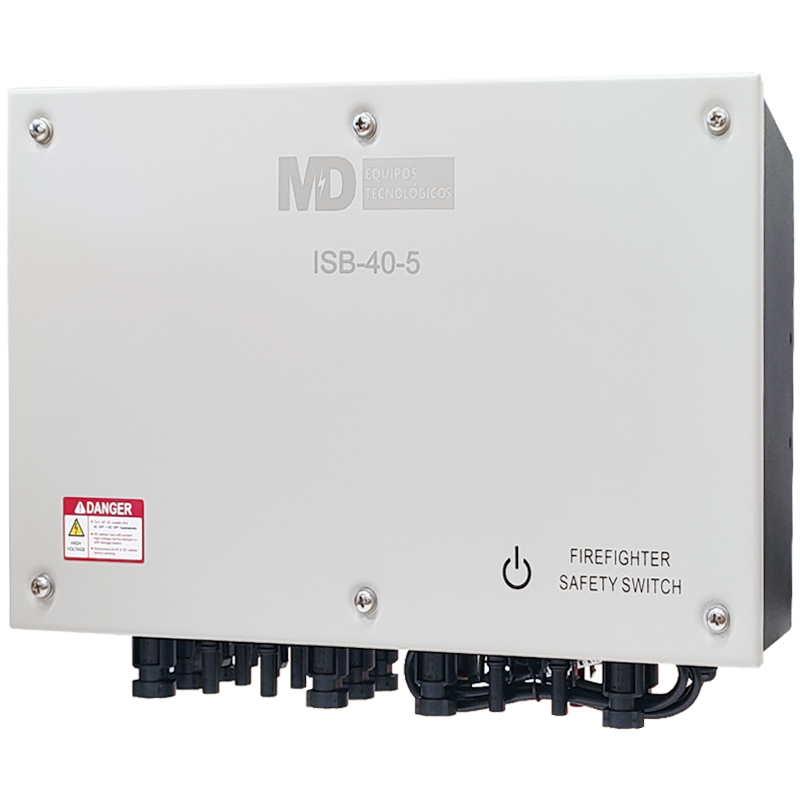 [P&P4161] ISB-40-5 - Sistema de Desconexão Bombeiro IP65 com 5 strings 1000 / 1500vdc 40A. Conectores tipo MC4.