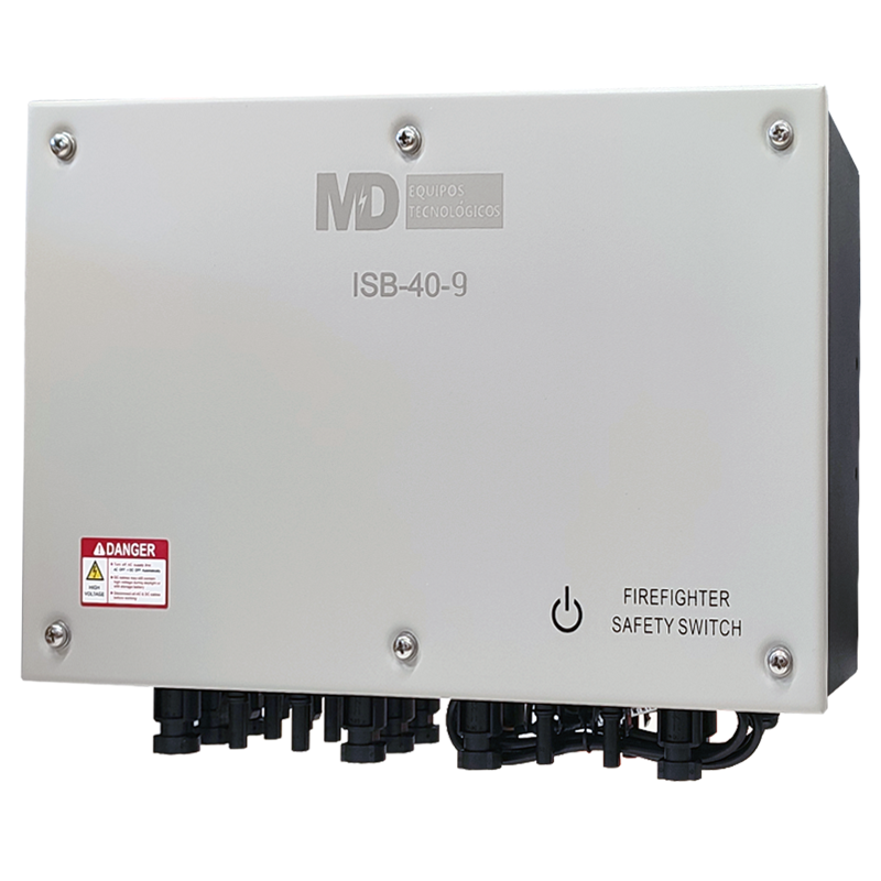 [P&P4165] ISB-40-9 - Système de déconnexion pompier IP65 avec 9 chaînes 1000 / 1500vdc 40A. Connecteurs de type MC4.