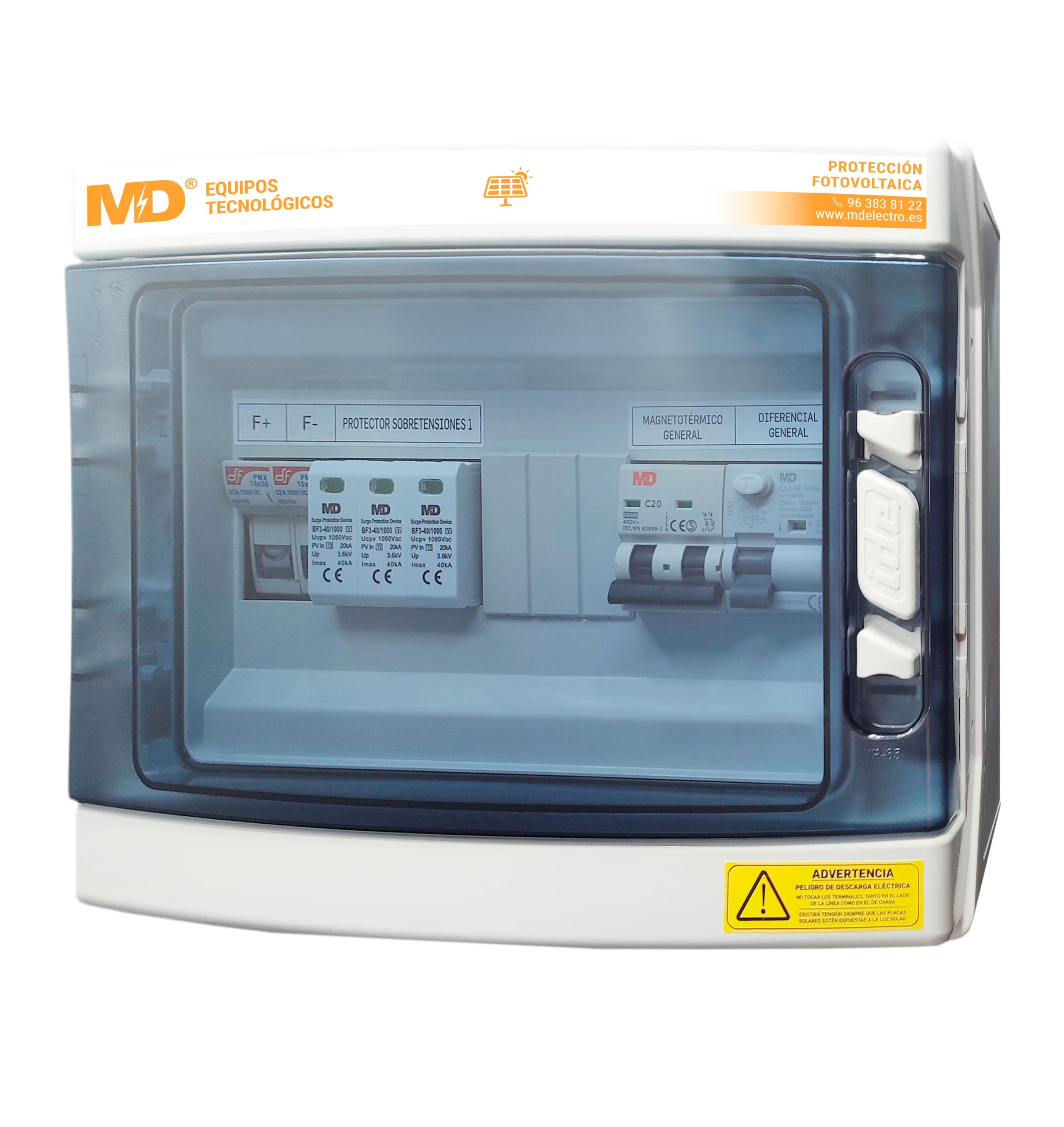 [P&P4190] SPF DC-REF. SPF 10/10- 40/1000/15(221) Quadre de protecció fotovoltaic per a 10 entrades + 10 sortides