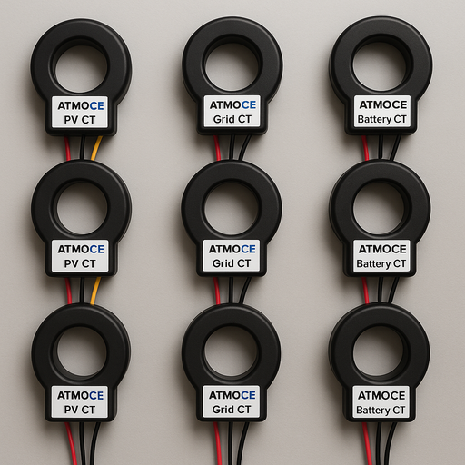 [P&P4253] Atmoce Kit CT (3-Fases) - PV CT, red CT, batería CT