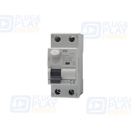 [P&P4463] Interruptor diferencial tipus B 2P 40A 30mA rearmable