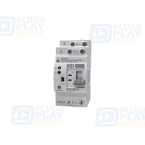 [P&P4535] ATS-2P63 - CONMUTADOR DE TRANSFERENCIA AUTOMÁTICA (ATS), 2P, 63A