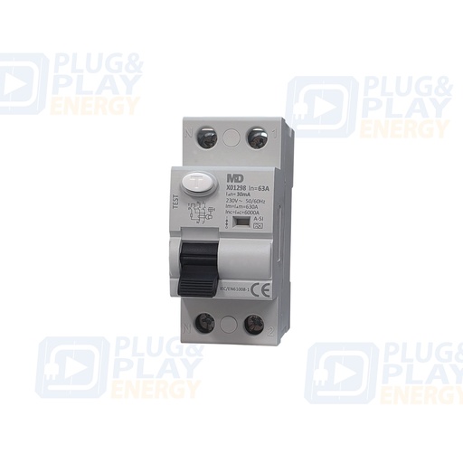 [P&P4687] Interruptor Diferencial Tipus A-SI 2P 40A 30mA (superimmunitzat)