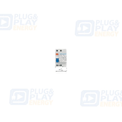 [P&P5695] CHINT NL210-2-63-30B10/AX 782013 Interruptor diferencial 2P 63A 30mA Tipo B accesoriable